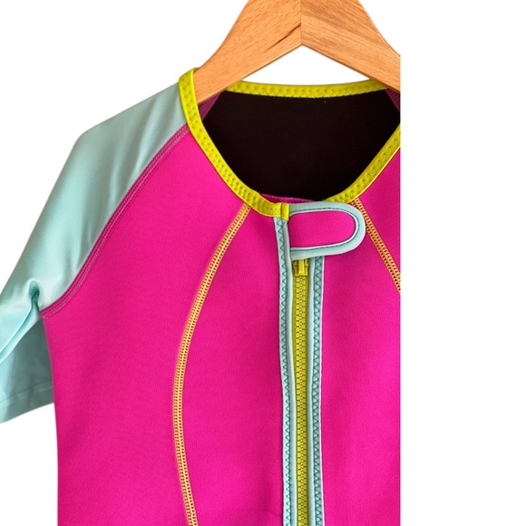 Speedo Kids UV Learn to Swim Thermal Suit Pink - Picture 5 of 10